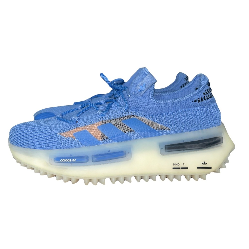 Authentic ADIDAS NMD_S1 Blue Fusion/Off White Mens Size 6.5 Running Shoes